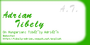 adrian tibely business card